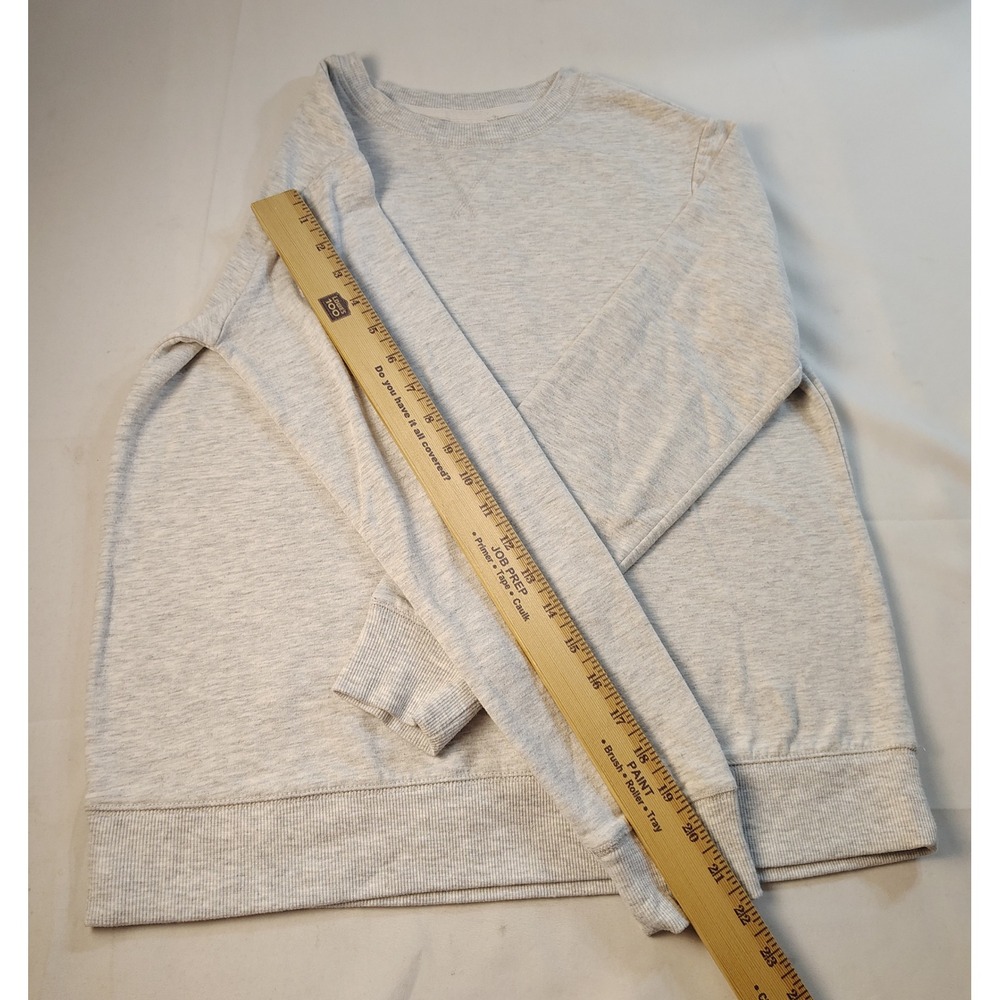 Stars Above Beautifully Soft Fleece Crewneck Sweatshirt Gray Womens Loungewear S - Picture 4 of 8